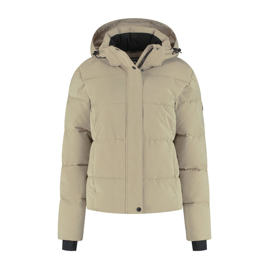 Agnes Women - Puffer Winter Coat - Waterproof - Light Brown F