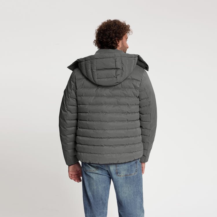 Solveig Men - Puffer Winter Jacket - Waterproof - Grey MV3
