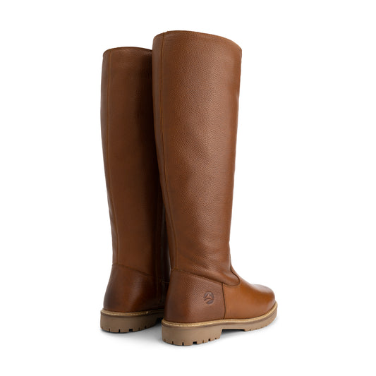 Dyreborg Women - High boots - Wool-lined - Cognac BD