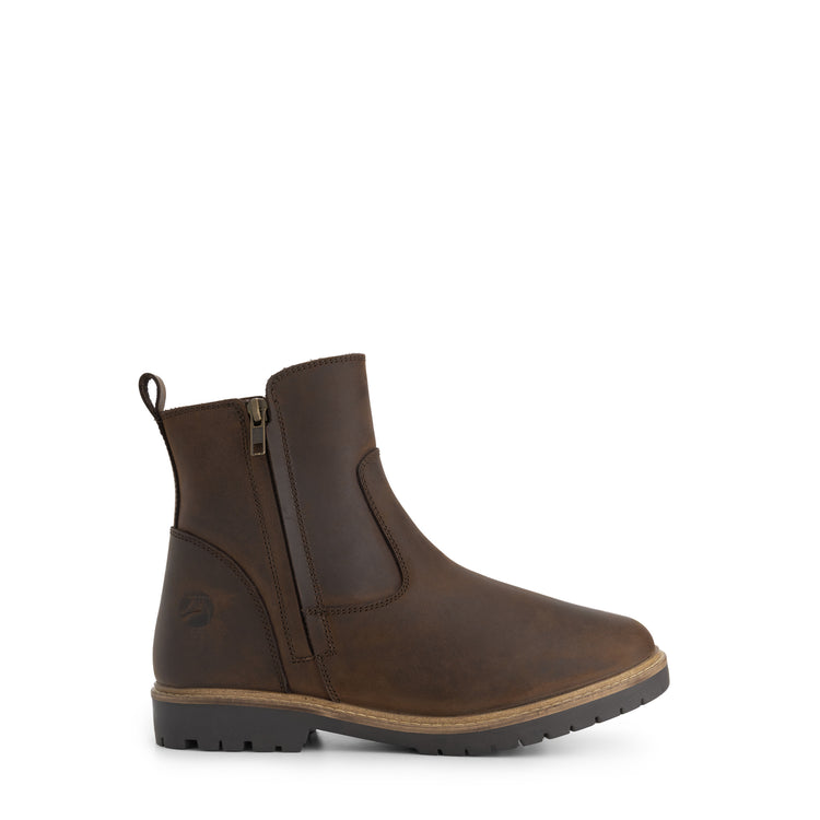 Brunoya Women - Ankle Boots - Wool-Lined - Dark Brown R