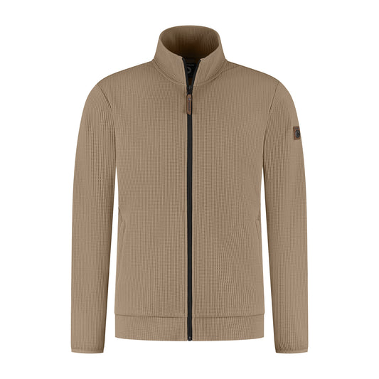 Pavo Men - Outdoor cardigan - Light brown F