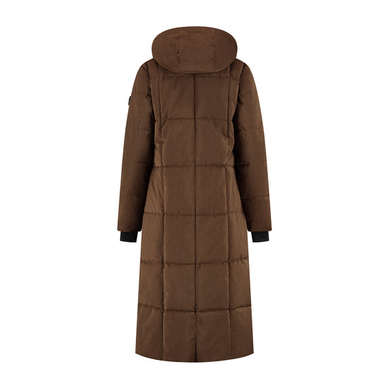 Andels Women - Puffer Winter Jacket - Waterproof - Dark Brown B