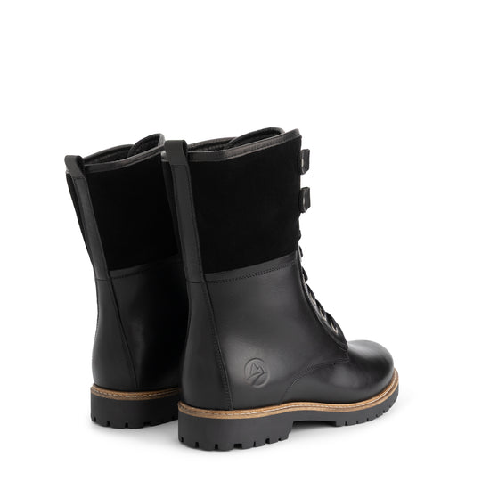 Kongea Women - Lace-up boots - Wool-lined - Black BD