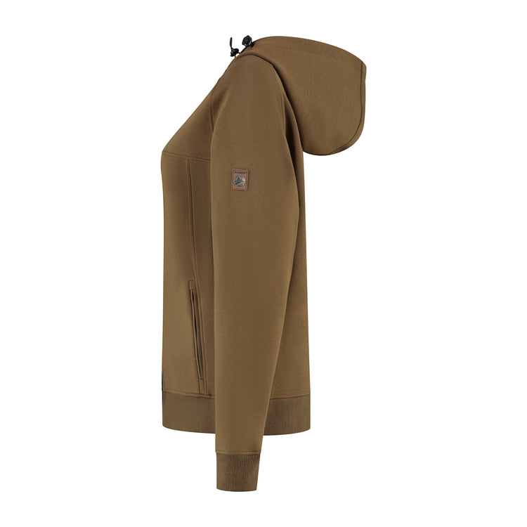 Stine Women - Hooded Cardigan - Sweat - Brown L