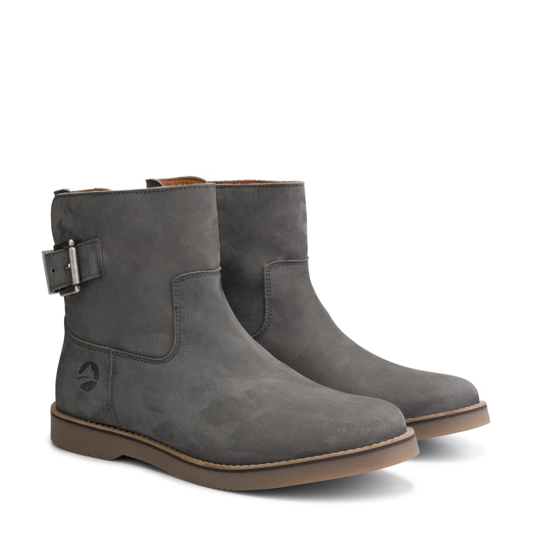 Louargat Women - Ankle Booties - Leather - Grey FRD