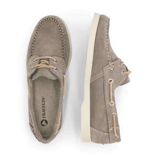 Penzance Women - Boat shoes - Suede - Grey UPD