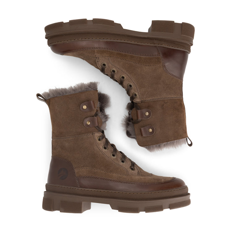 Tremblant Damen – Winterstiefel – Mit Wolle gefüttert – Dunkelbraun
