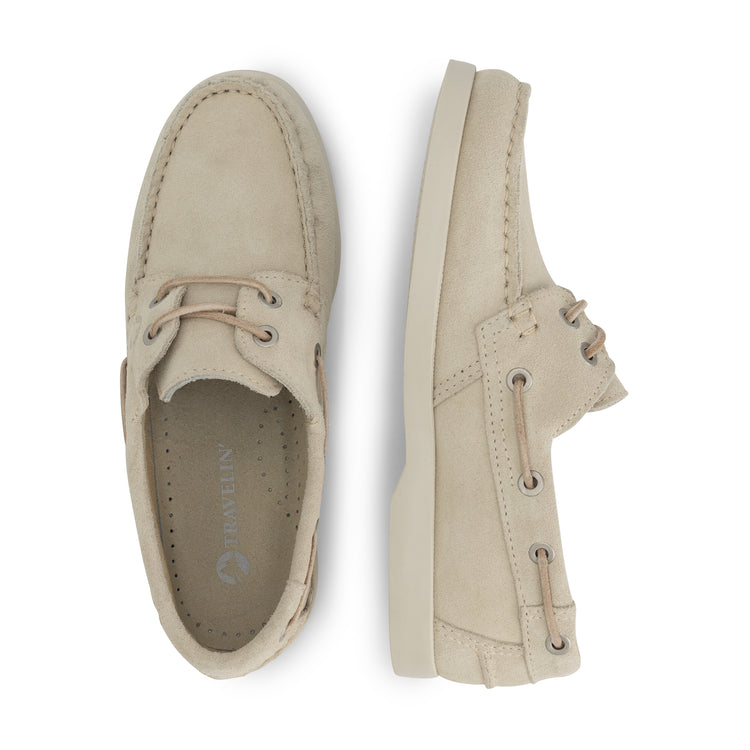 Kajaani Women - Boat shoes - Suede - Sand UPD