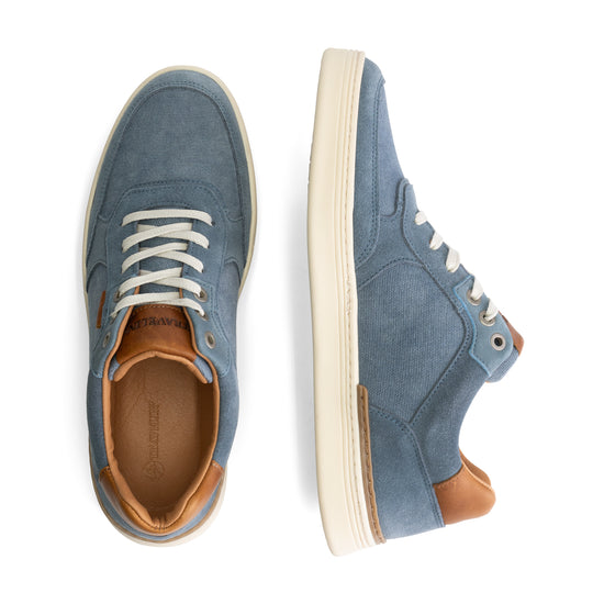 Bromley Men - Sneakers - Canvas and suede - Blue UPD