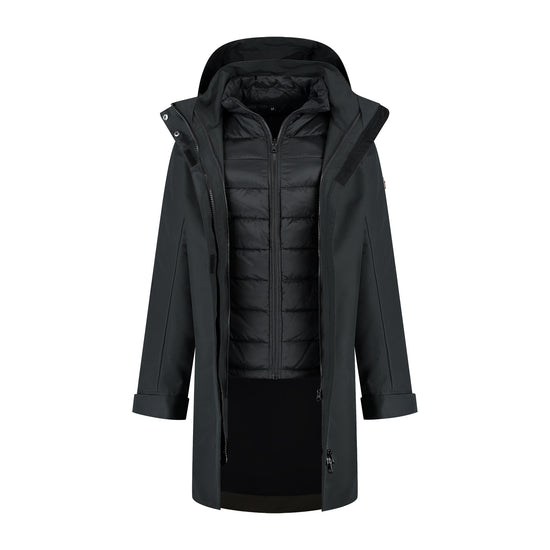 Ginser Women - 3-in-1 jacket - Waterproof - Black CVO