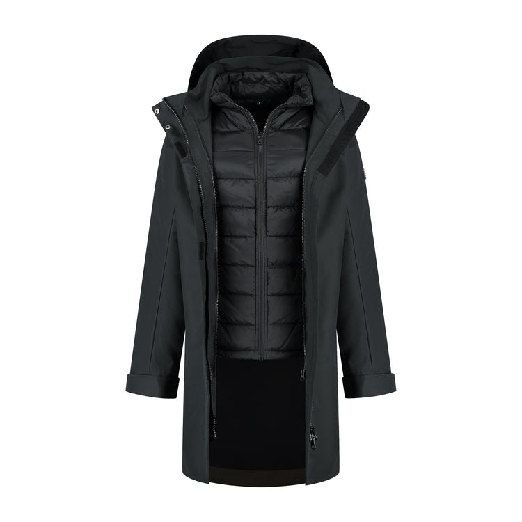 Ginser Women - 3-in-1 jacket - Waterproof - Black CVO