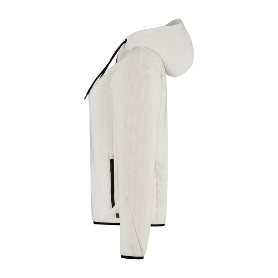 Kirsten Women - Hooded Cardigan - Fleece - Off white L