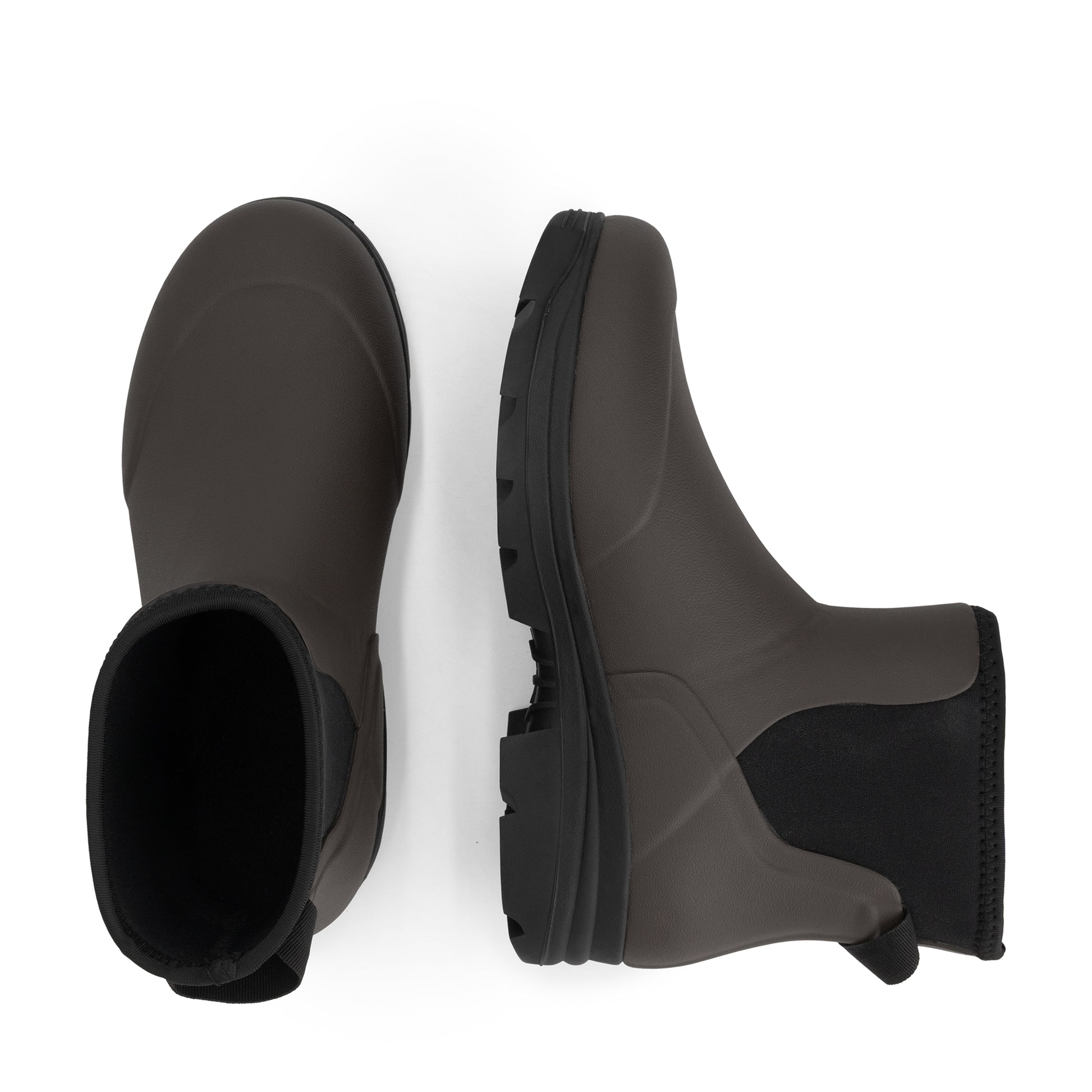 Inari Men - Rubber Ankle Boots - Rain Boots - Dark Brown UPD