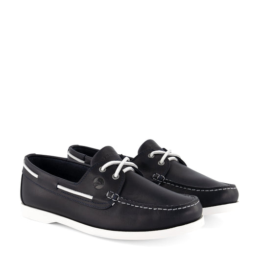 Exmouth Men - Boat shoes - Leather - Blue FRD