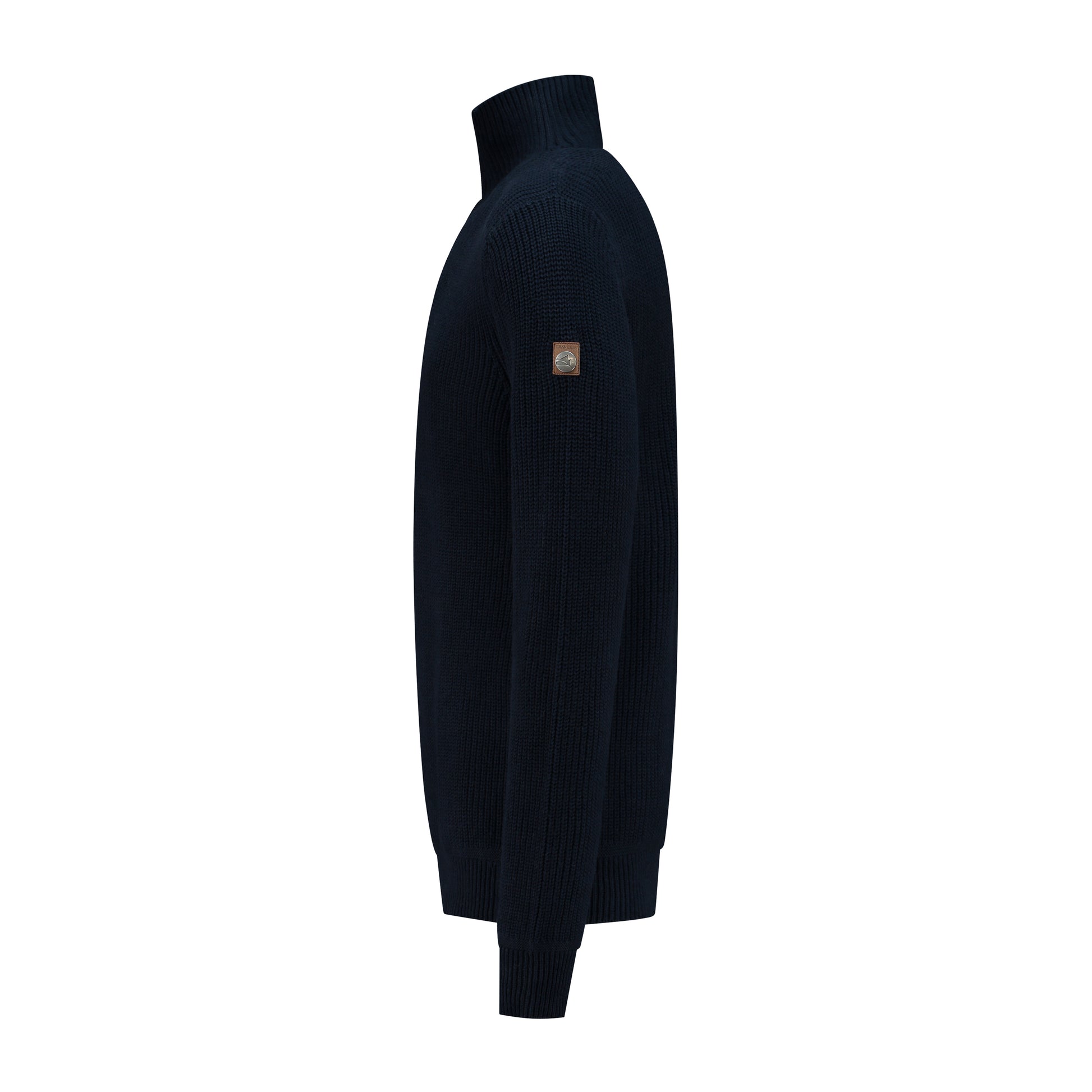 Brecon Men - Sweater - Cashmere blend - Navy L