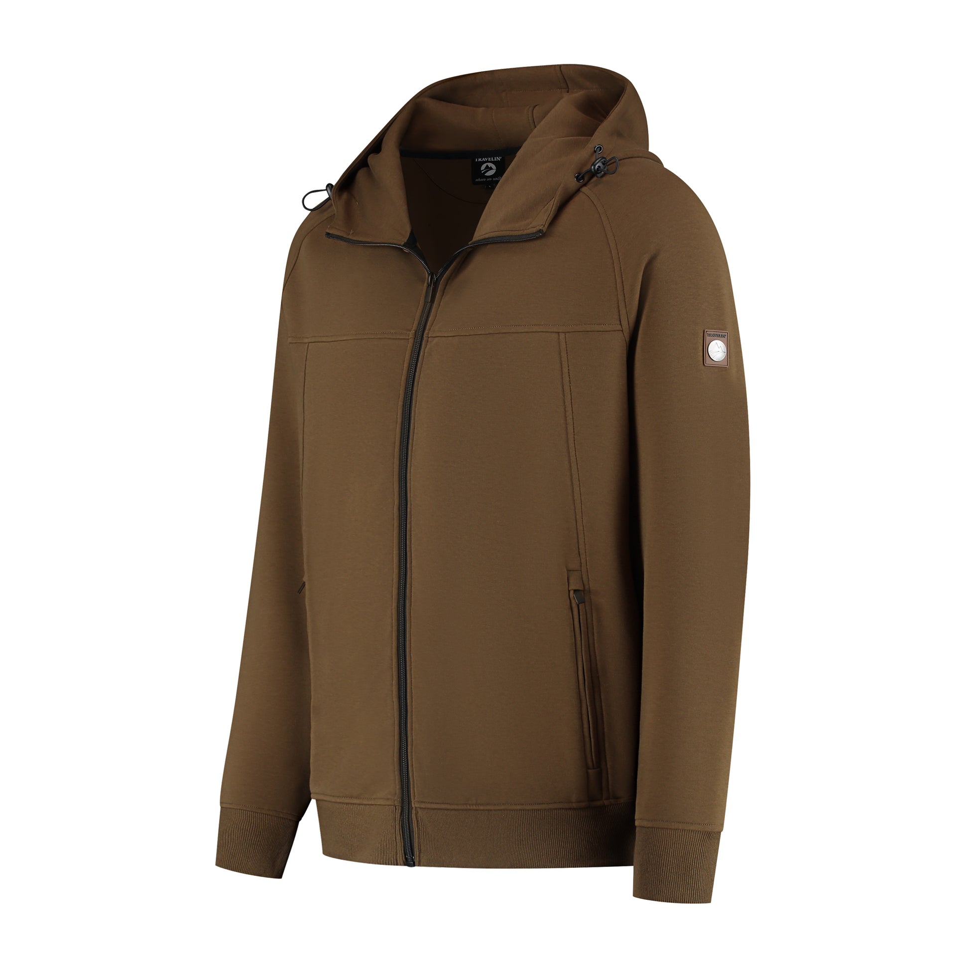 Steffen Men - Hooded Cardigan - Sweat - Brown FL