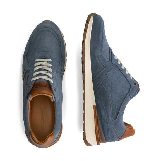 Newberry Men - Sneakers - Canvas and suede - Blue UPD
