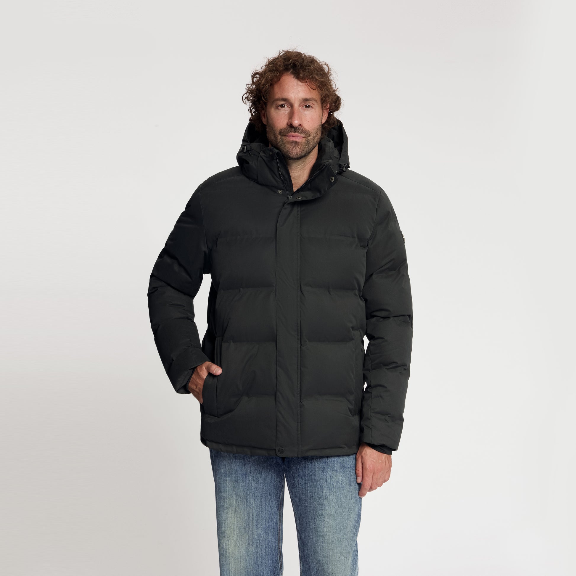 Andreas Men - Puffer Winter Jacket - Waterproof - Black MV