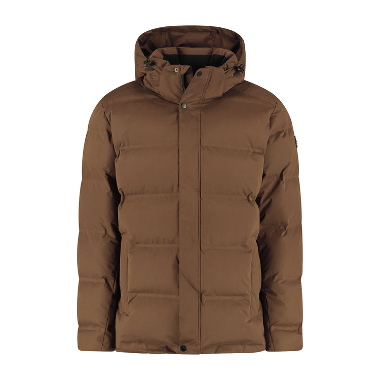 Andreas Men - Puffer Winter Jacket - Waterproof - Dark Brown F