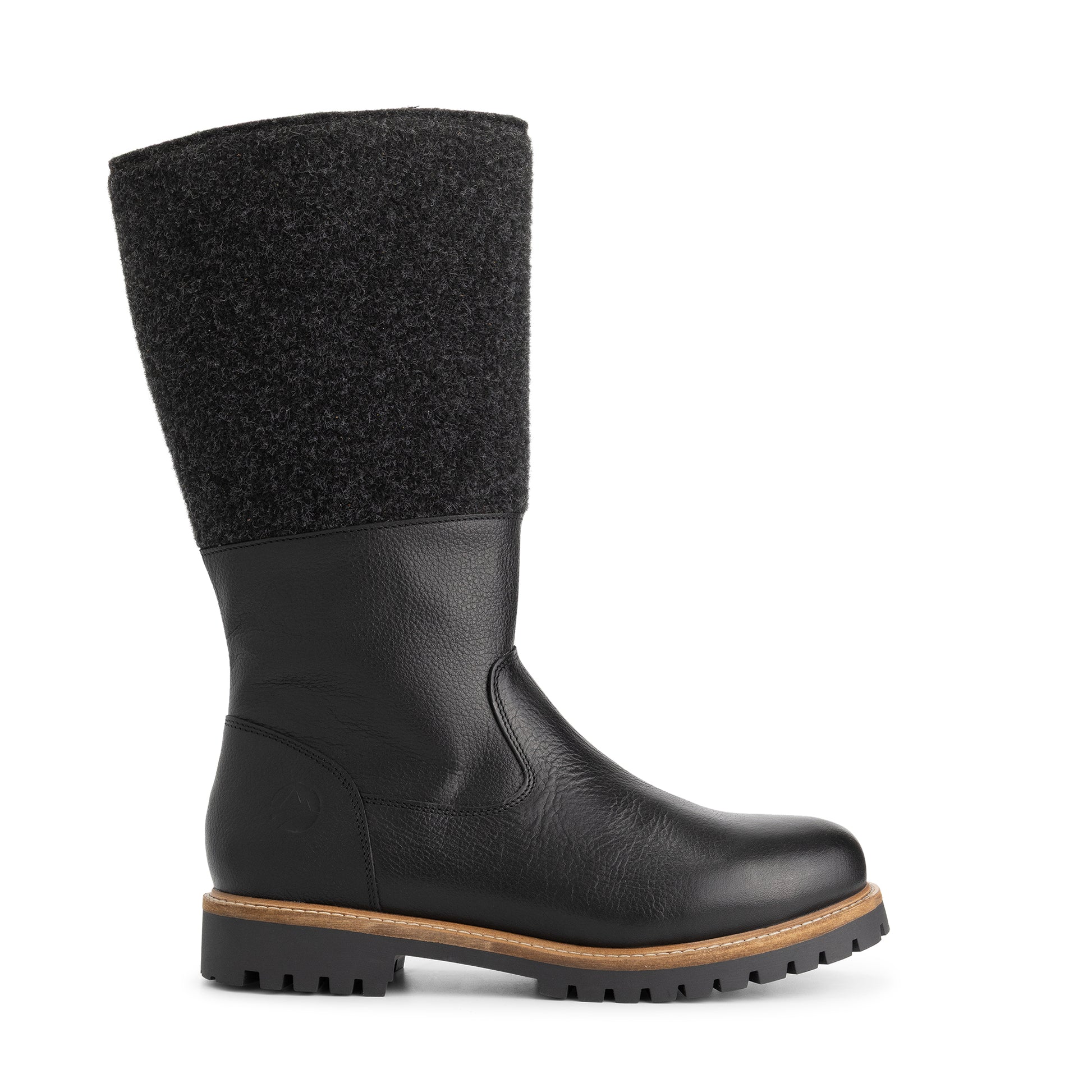 Lagen Men - High boots - Wool/Felt - Black R