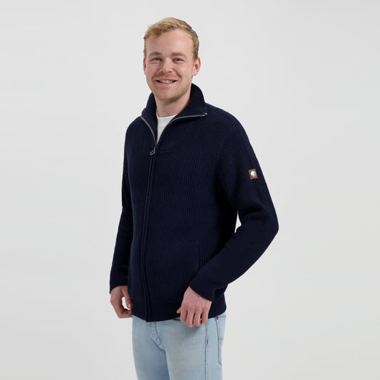 Snowdon Men - Cardigan - Cashmere blend - Navy MV