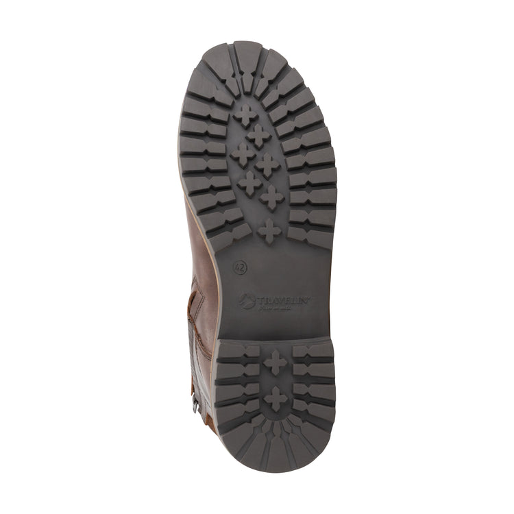 Langstrand Men - Lace-up boots - Wool-lined - Dark brown UNS