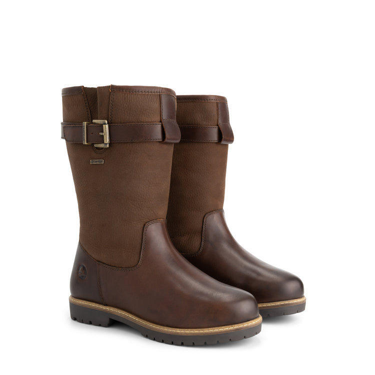Vrangen Women - Outdoor Boots - Wool-Lined - Dark Brown FRD