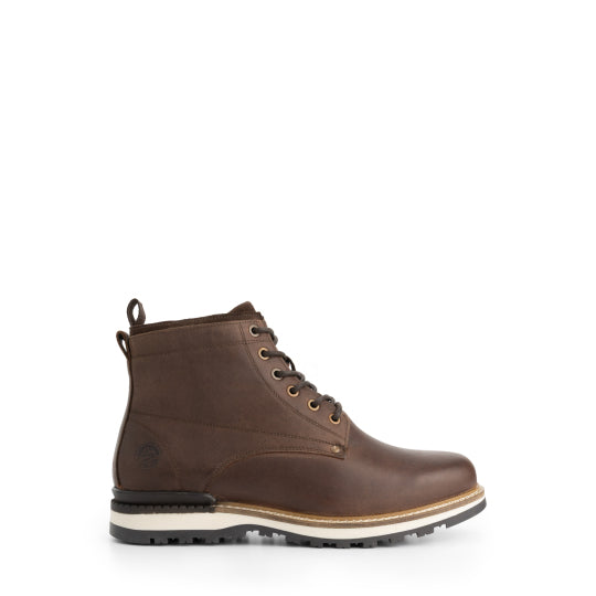 Mosbjerg Men - Lace-up boots - Wool-lined - Dark brown R