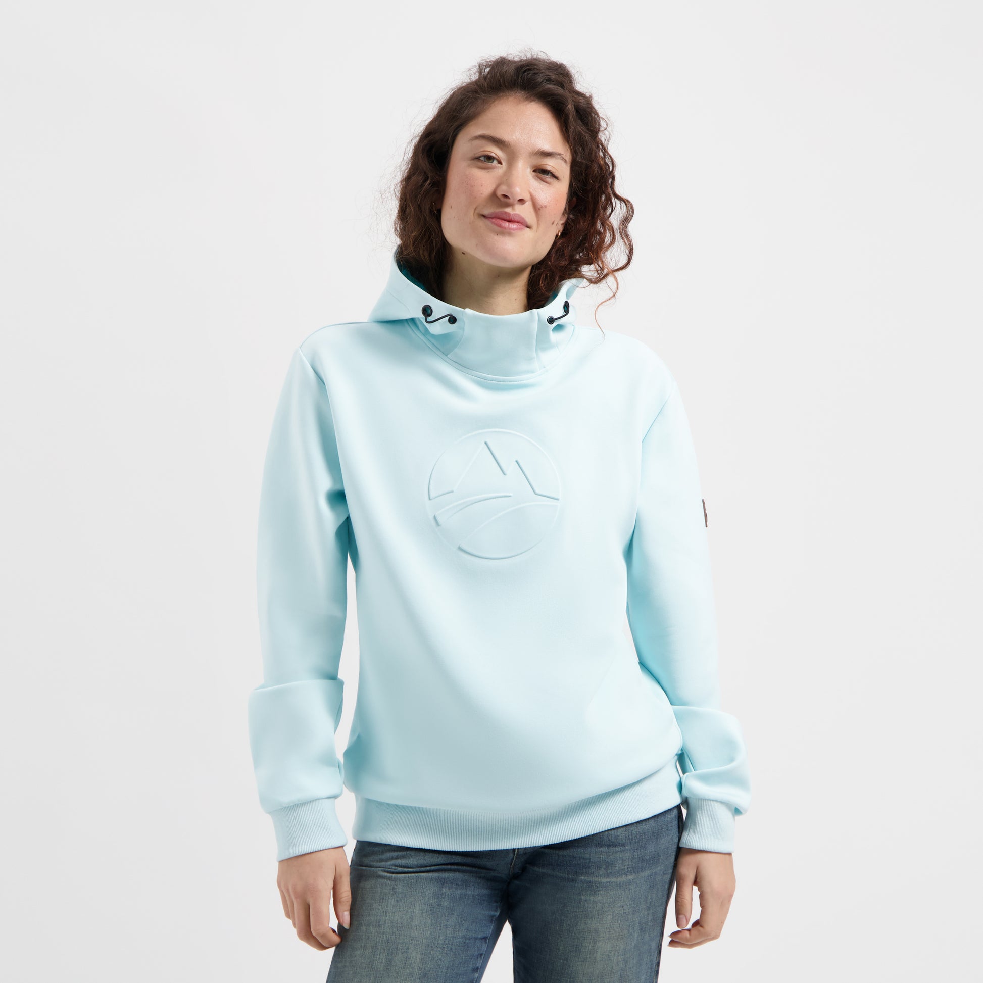 Maren Women - Outdoor sweater - Hoodie - Light blue MV