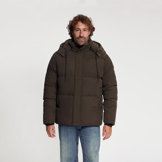 Ulf Men - Puffer Winter Jacket - Corduroy - Dark Brown MV