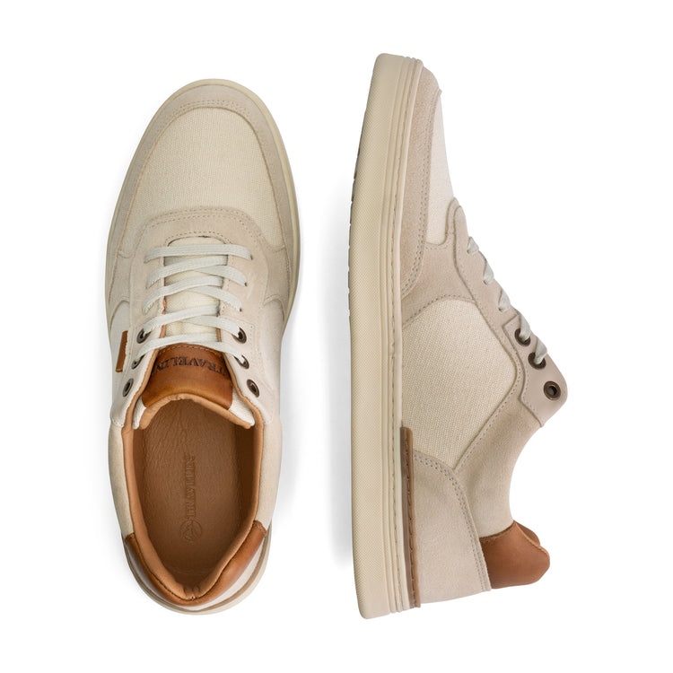 Bromley Men - Sneakers - Canvas and suede - White UPD