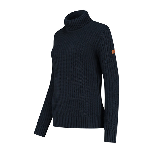 Turtleneck Boda Women - Knitted jumper - Navy FL