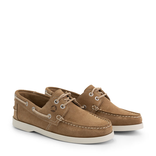 Penzance Women - Boat shoes - Suede - Light brown FRD