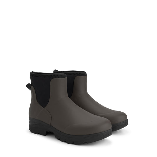 Inari Men - Rubber Ankle Boots - Rain Boots - Dark Brown FRD