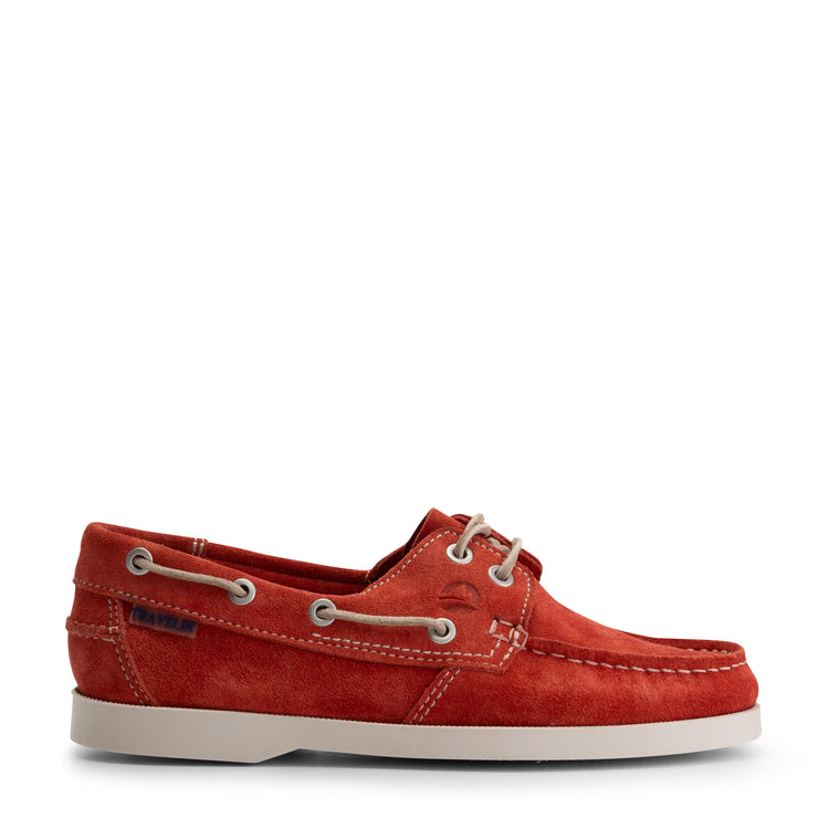 Penzance Women - Boat shoes - Suede - Red R