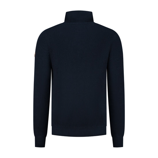 Brecon Men - Sweater - Cashmere blend - Navy B