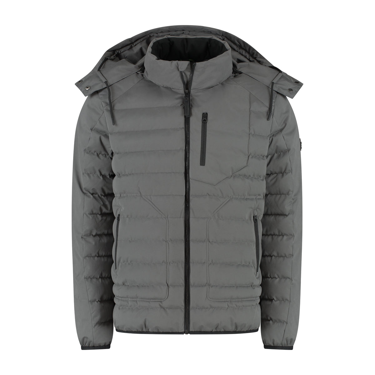 Solveig Men - Puffer Winter Jacket - Waterproof - Grey F