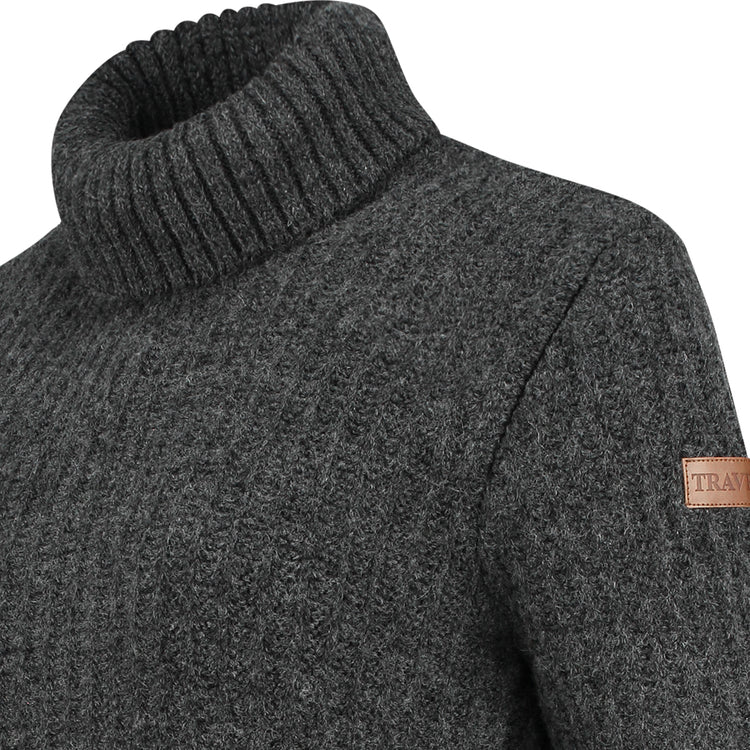 Turtleneck Boda Women - Knitted jumper - Antracite DCB