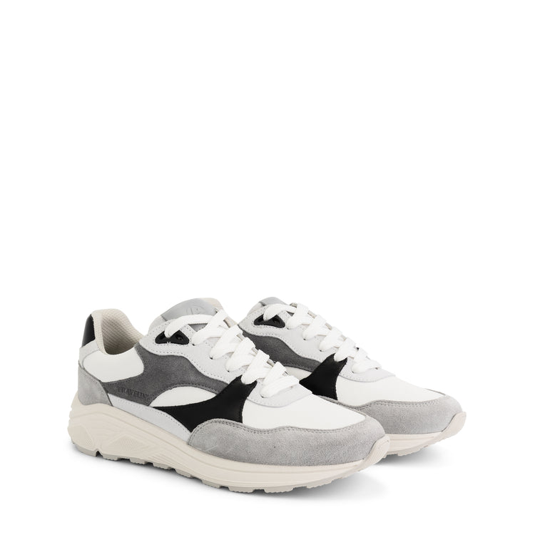Royston Women - Sneakers - Leather - Grey/Black FRD