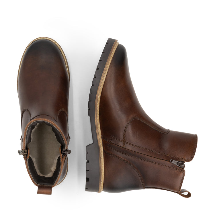 Bronderslev Women - Ankle Boots - Wool-Lined - Dark Brown UPD