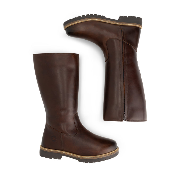 Jondal Women - Ankle Boots - Wool-Lined - Dark Brown UPD