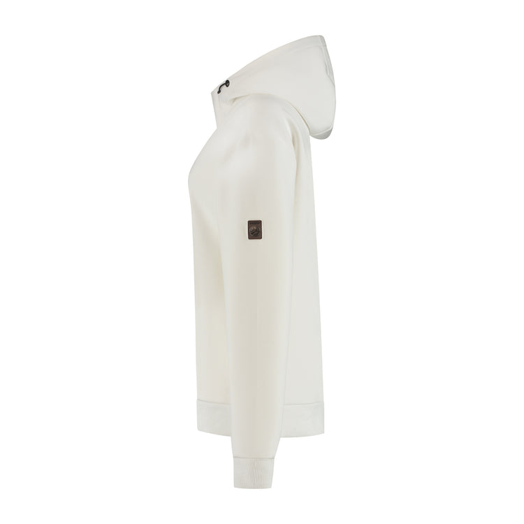 Marte Women - Outdoor sweater - Hoodie - Off-white L