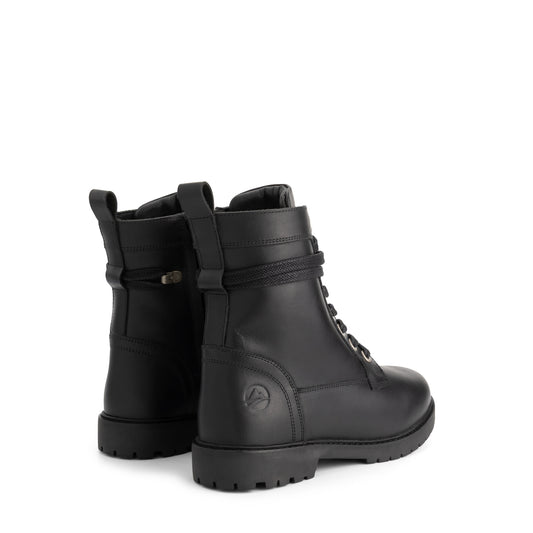 Kafjord Women - Lace-up boots - Wool-lined - Black BD