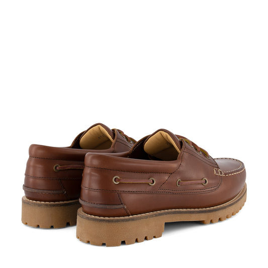 Plymouth Men - Boat shoes - Leather - Brown BD