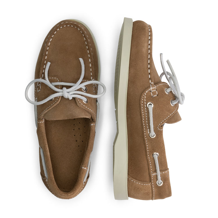 Foss Kids - Boat shoes - Suede - Light brown UPD