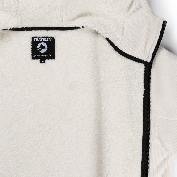 Kirsten Women - Hooded Cardigan - Fleece - Off white DCI