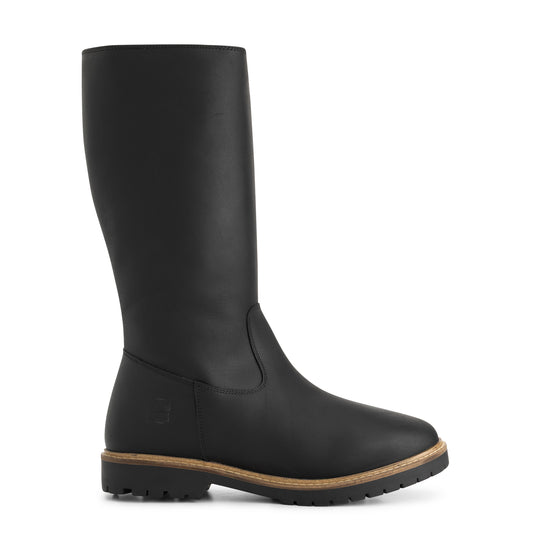 Jarvik Women - Knee-High Boots - Wool-Lined - Black R