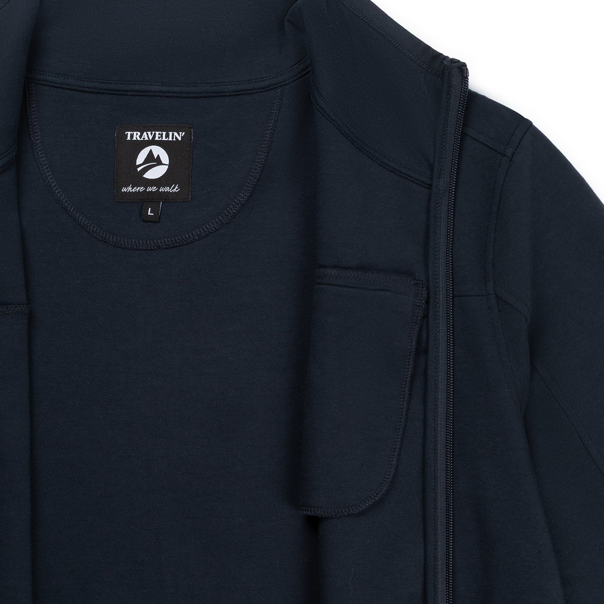 Olle Men - Outdoor Cardigan - Sweat - Navy DCI