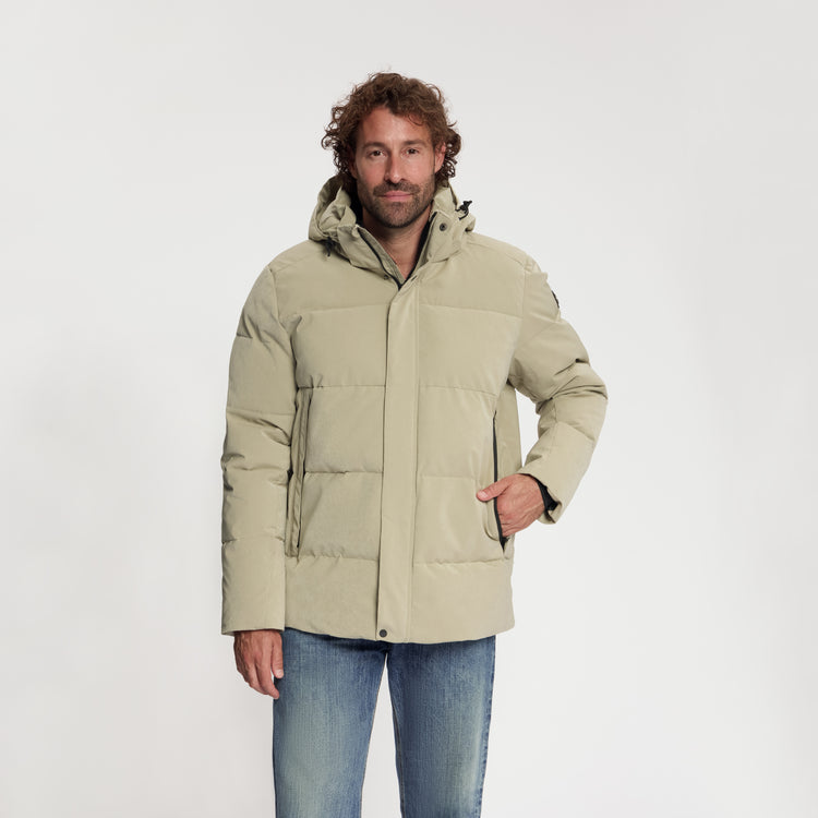 Asberg Men - Puffer Winter Jacket - Waterproof - Light Brown MV