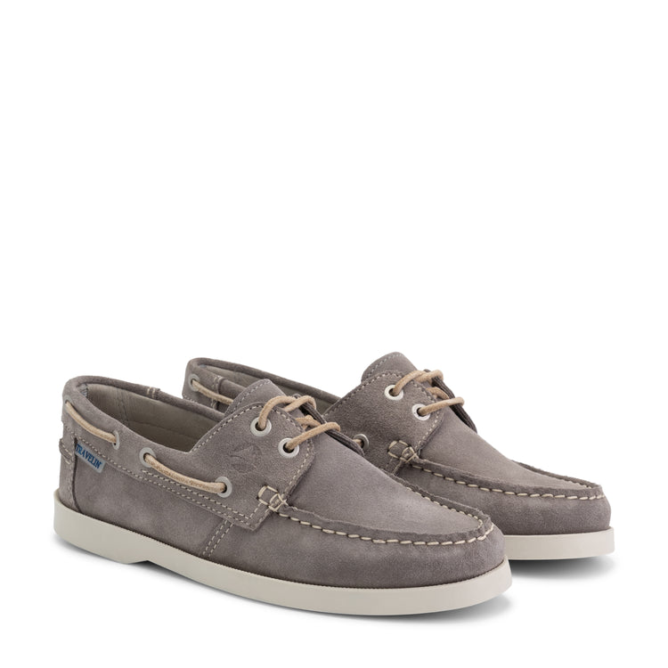 Penzance Women - Boat shoes - Suede - Grey FRD